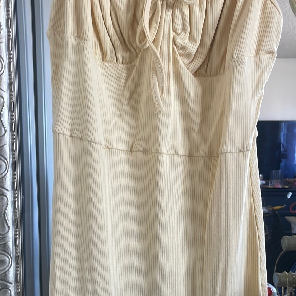 SHEIN MOD| Yellow Spaghetti Strap Sundress Maxi|Large| NWT - Picture 5 of 11